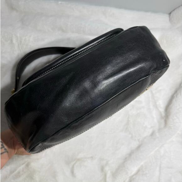 y2k COACH Vintage Black Brown Khaki Signature Legacy Flip Turnlock - Picture 8 of 11